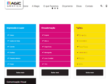 Tablet Screenshot of magicgrafica.com.br